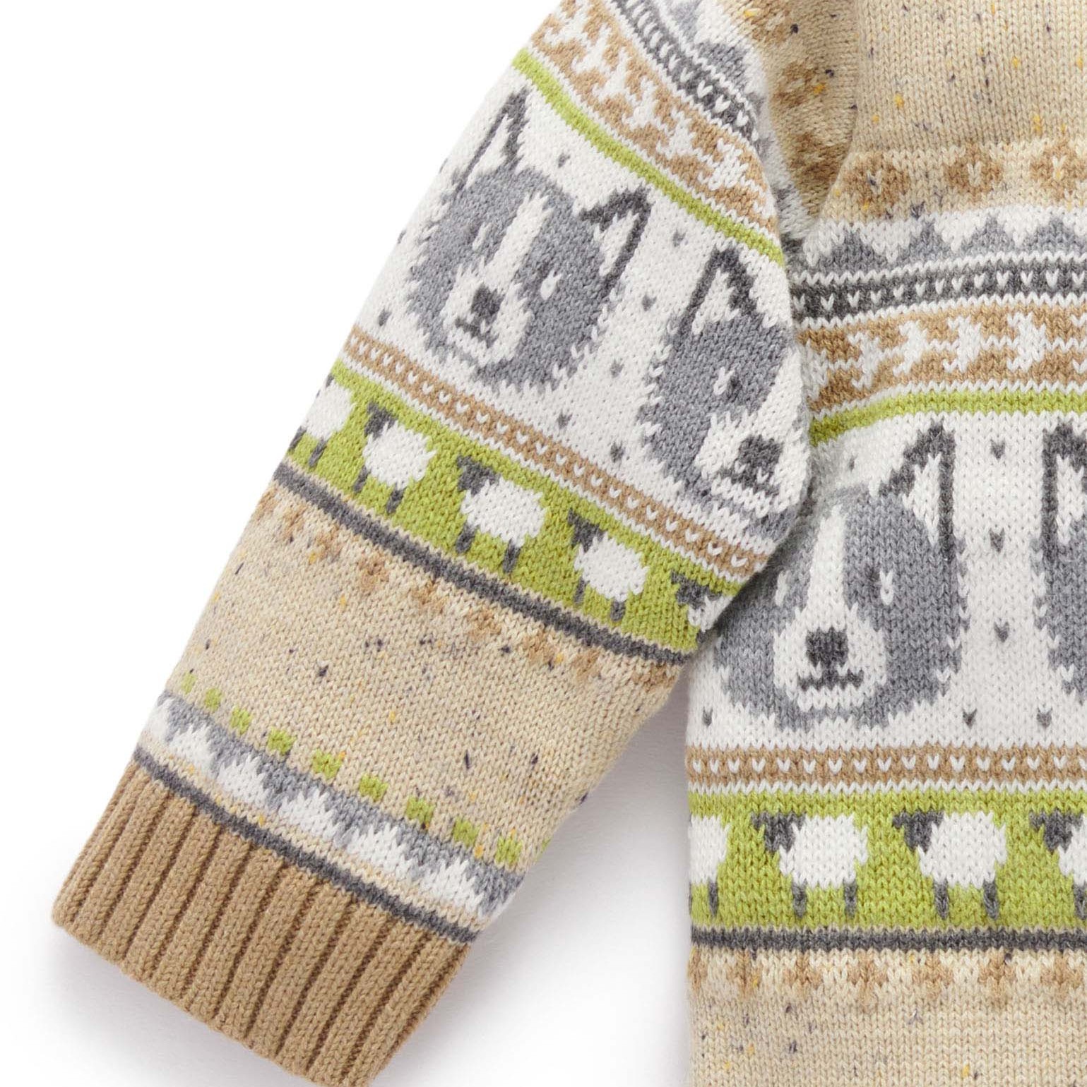 Sheep Dog Organic Cotton Cardigan 4