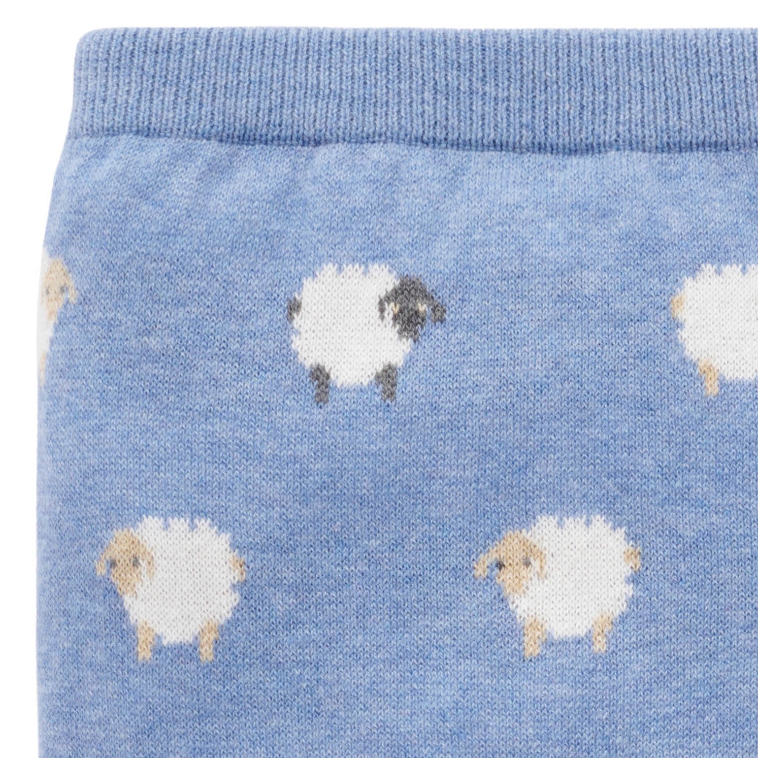 On the Farm Sheep Leggings in Blue by Pure Baby 2