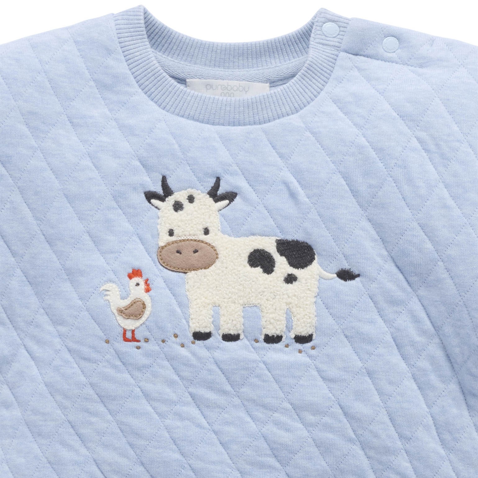 Farm Alphabet Print Quited Track Set by Pure Baby 4