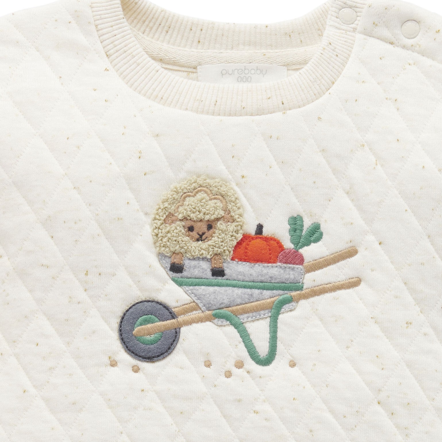 Veggie Patch Print Quited Track Set by Pure Baby 2