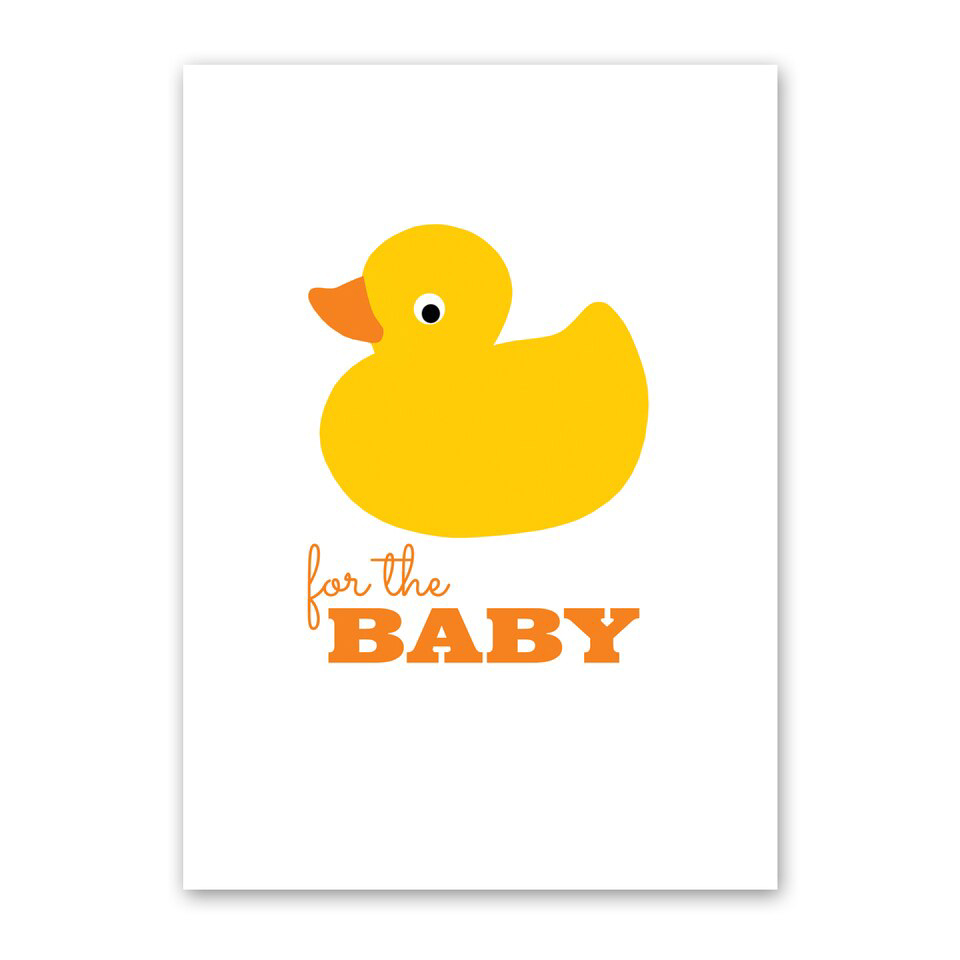 Rubber duckie baby card 1