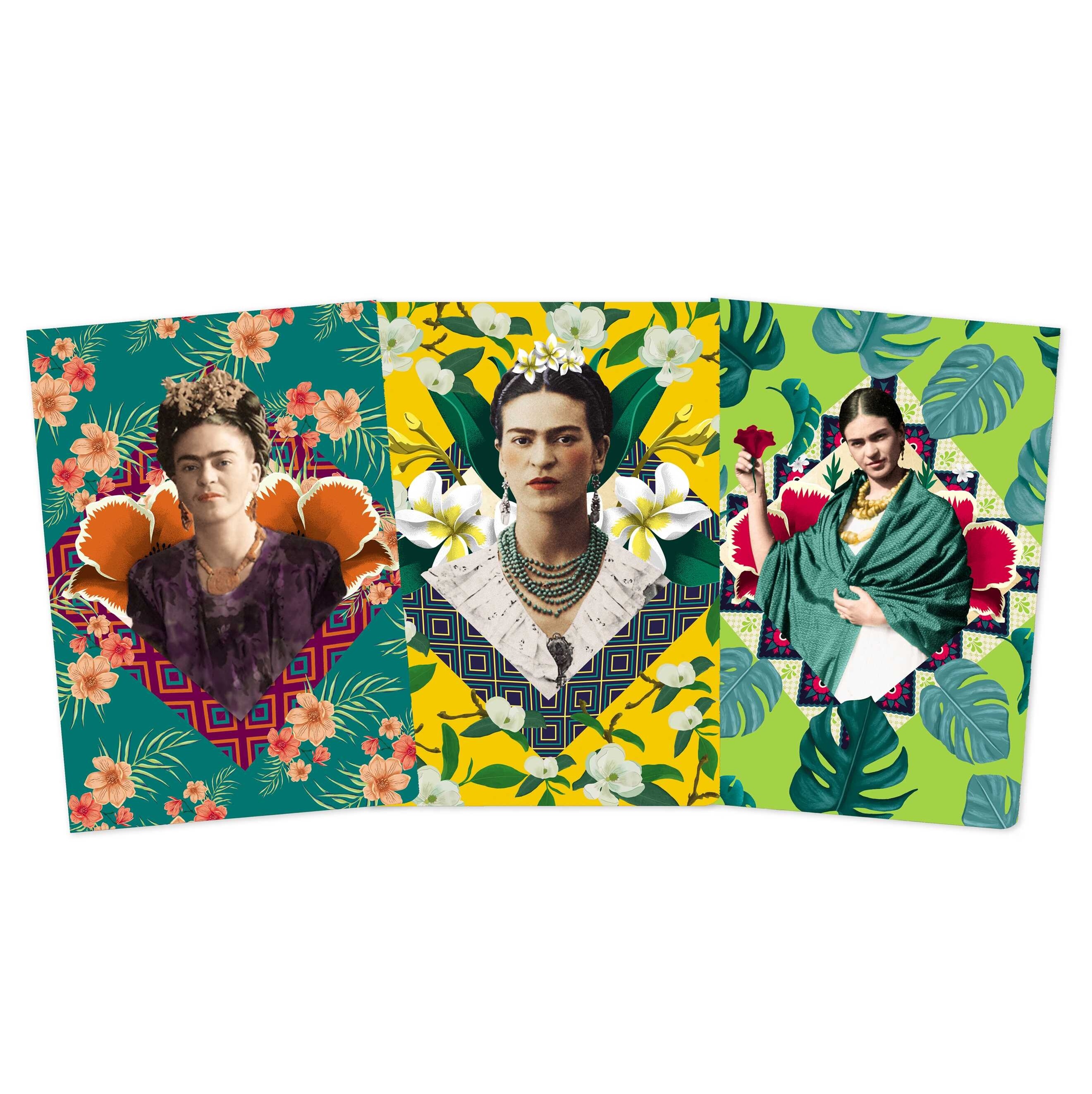 Frida Kahlo set of 3 midi notebooks 2