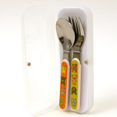 Hungry Monsters silverware set with case by Sugar Booger 1