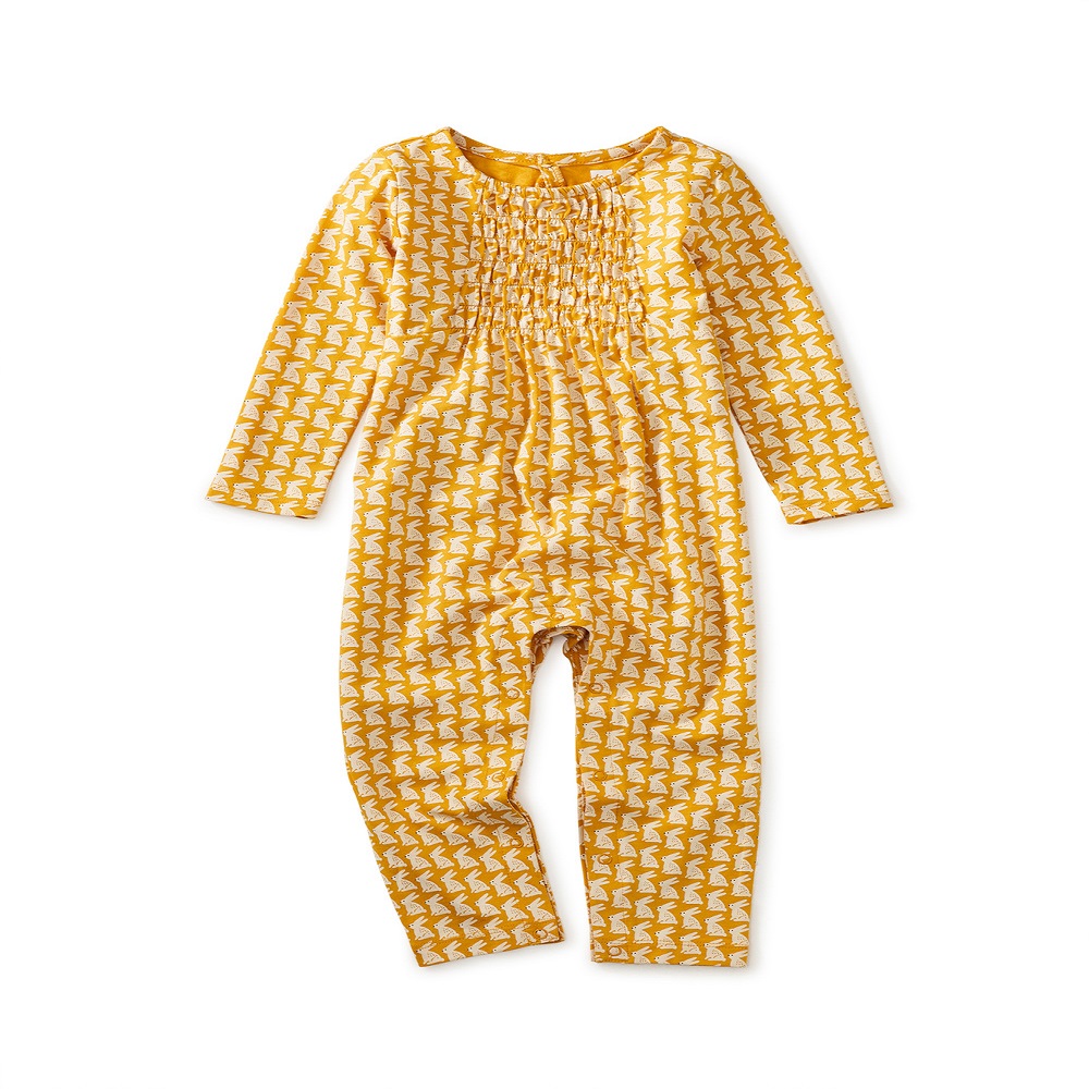Bunny March Paneled Baby Romper 1