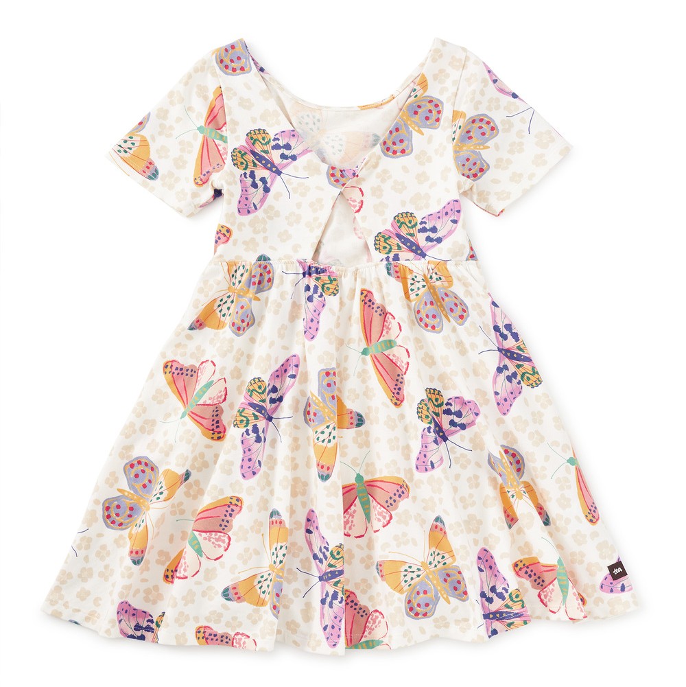 Jaguar Spot Butterflies twist back ballet dress 2