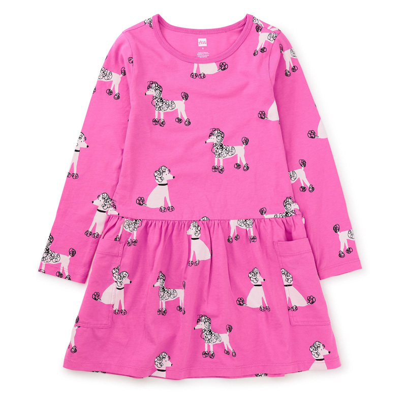 Poodle Promenade LS Pocket Dress 1