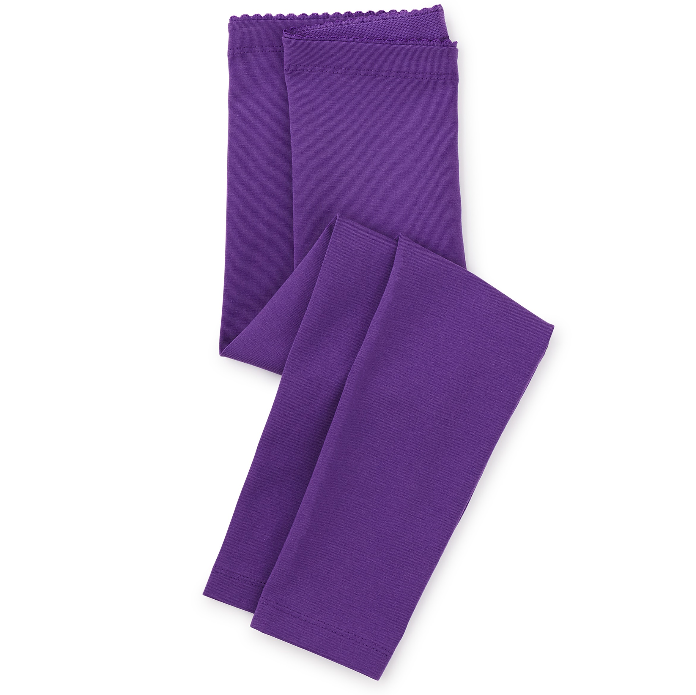Royal Purple Solid Leggings 1