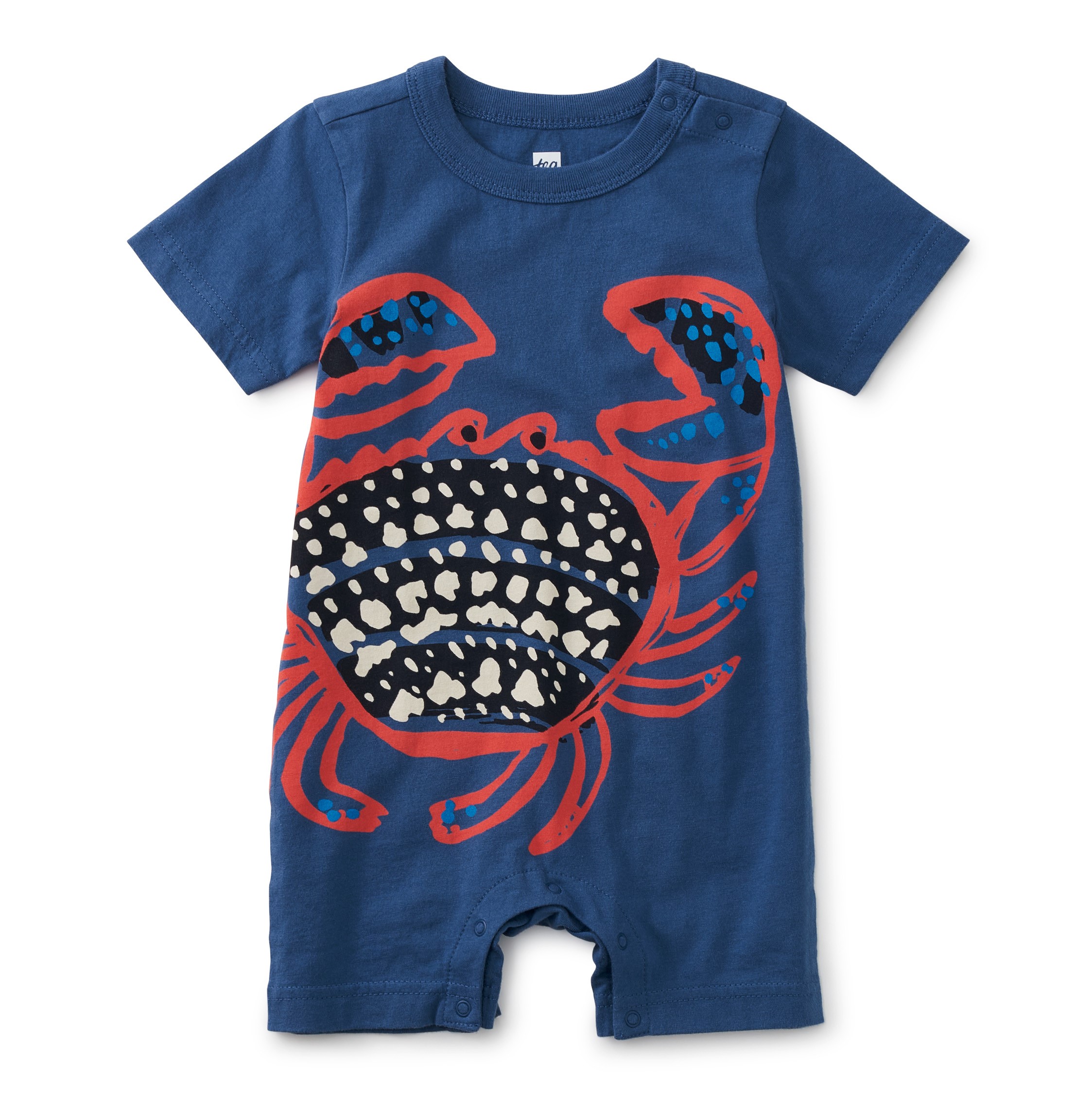 Crab Graphic Baby Romper 1