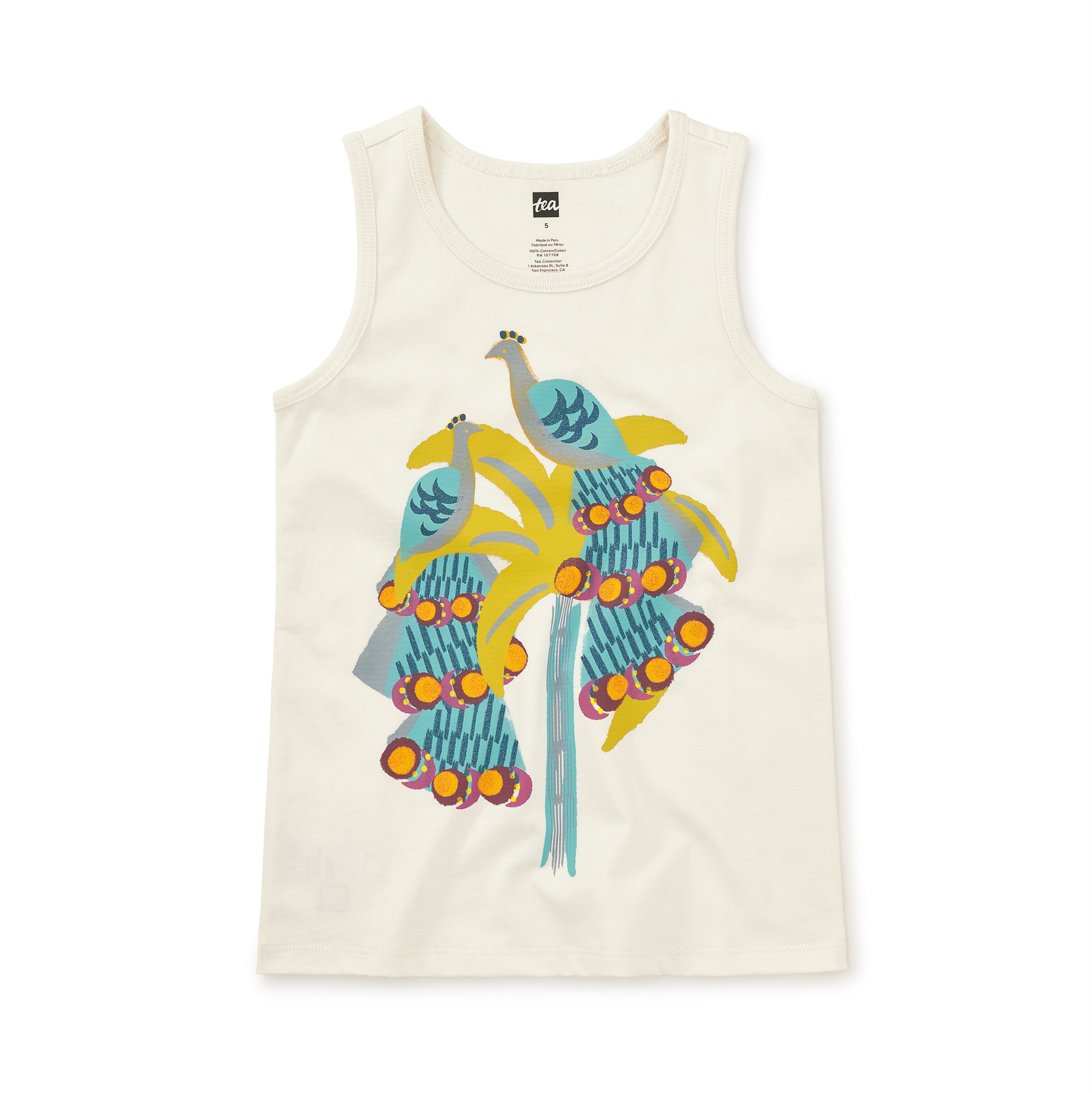 Pearched Peacocks Tank Top