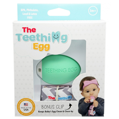 The Teething Egg - Mint Green 3