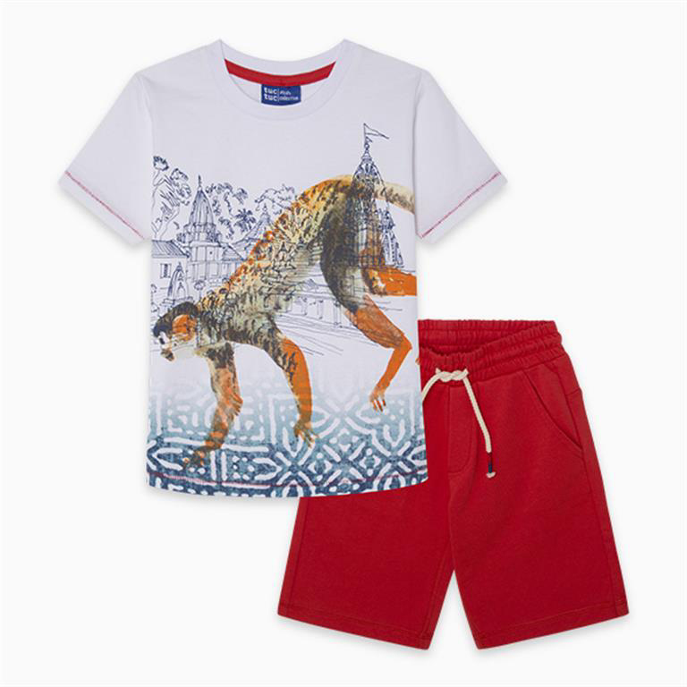 Monkey shirt and shorts set 1