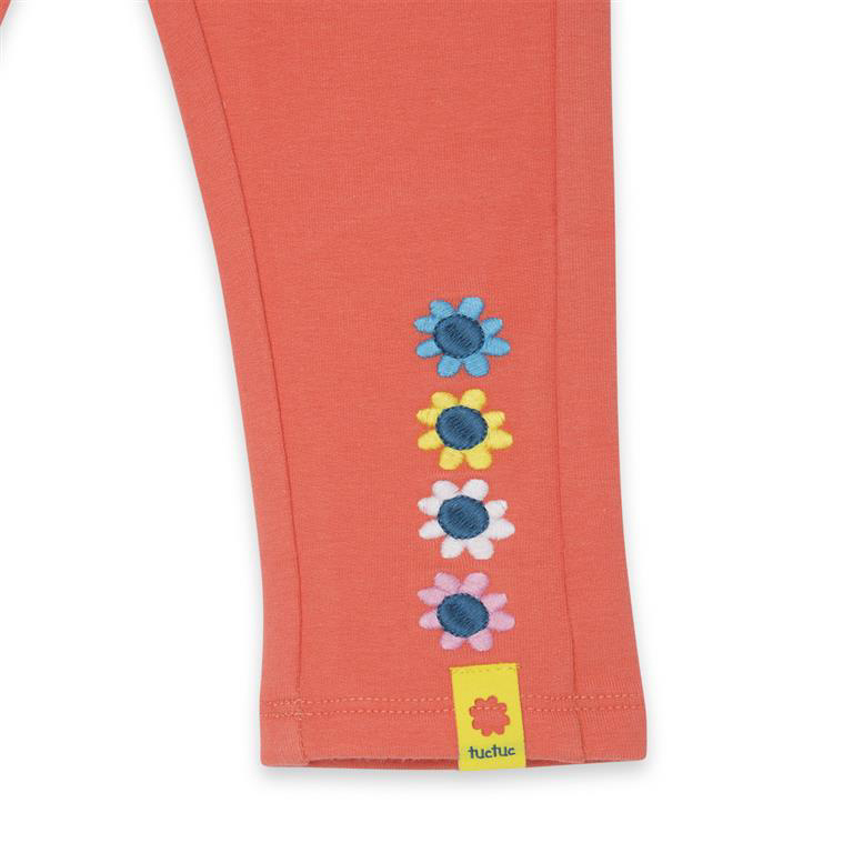 Embroidered flower leggings 2