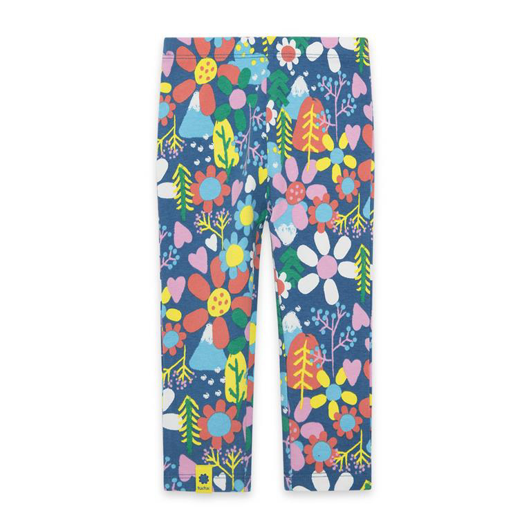 Bright floral leggings 1