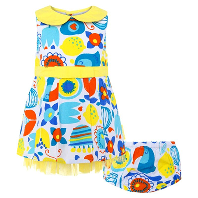 Havana and friends floral baby dress and bloomer 1