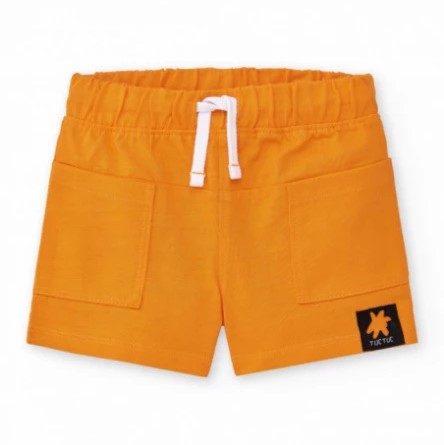 Orange Jersey Pocket Shorts 1