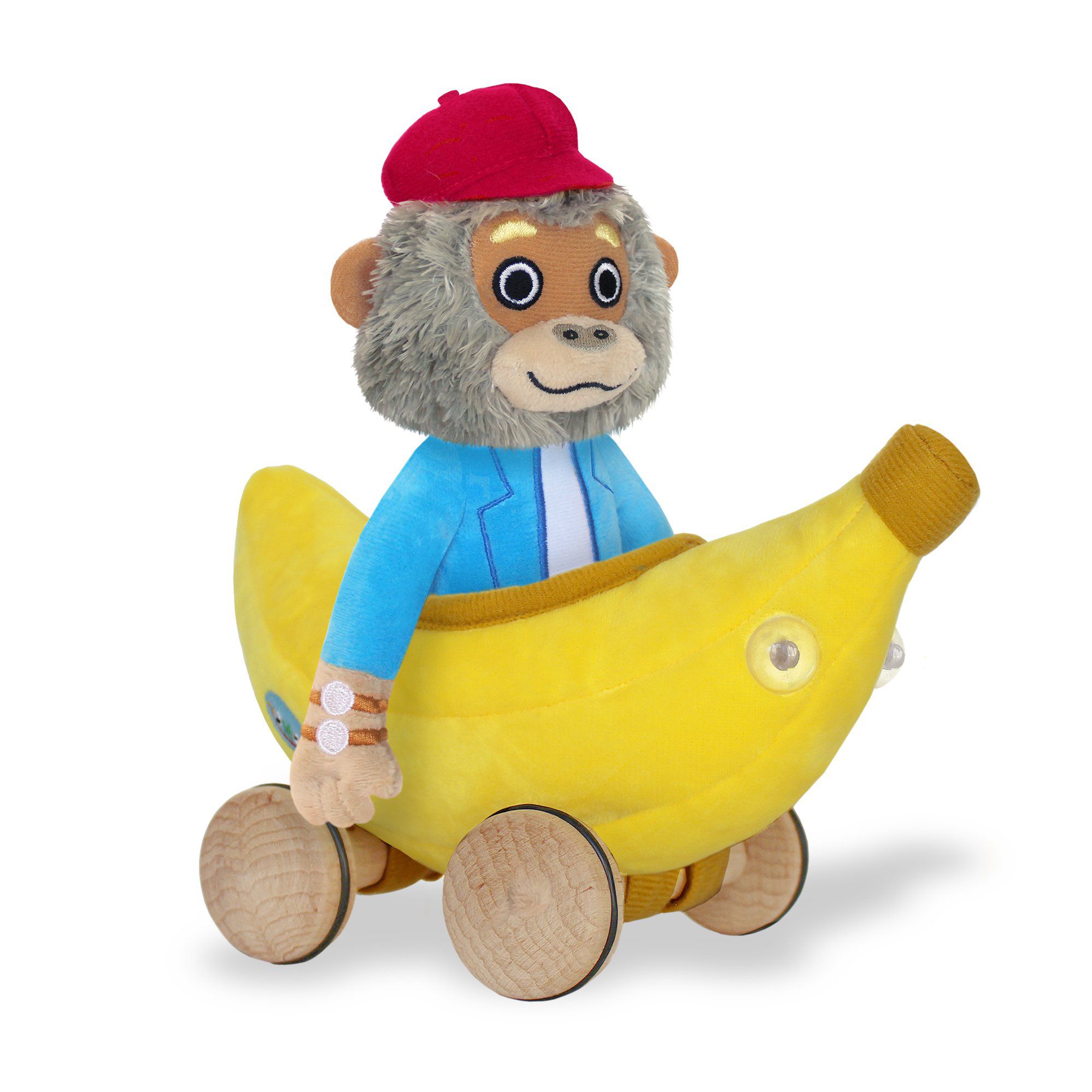 Bananas Gorilla soft toy with car 2